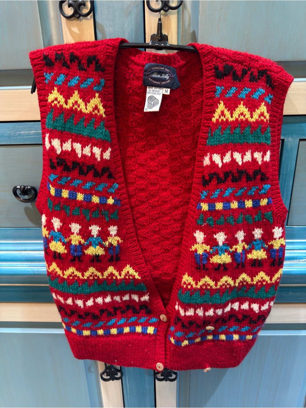 Vintage Fair Isle Knit Vest Sweater - M